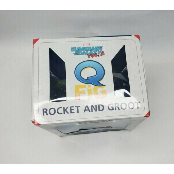 Rocket & Groot Q-Fig by Quantum Mechanix Marvel's Guardians of the Galaxy Figure - Picture 4 of 8